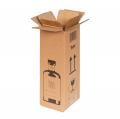 [17520] Flaschenversandkarton 1er für Gin 95x95x293 mm 2-wellig braun